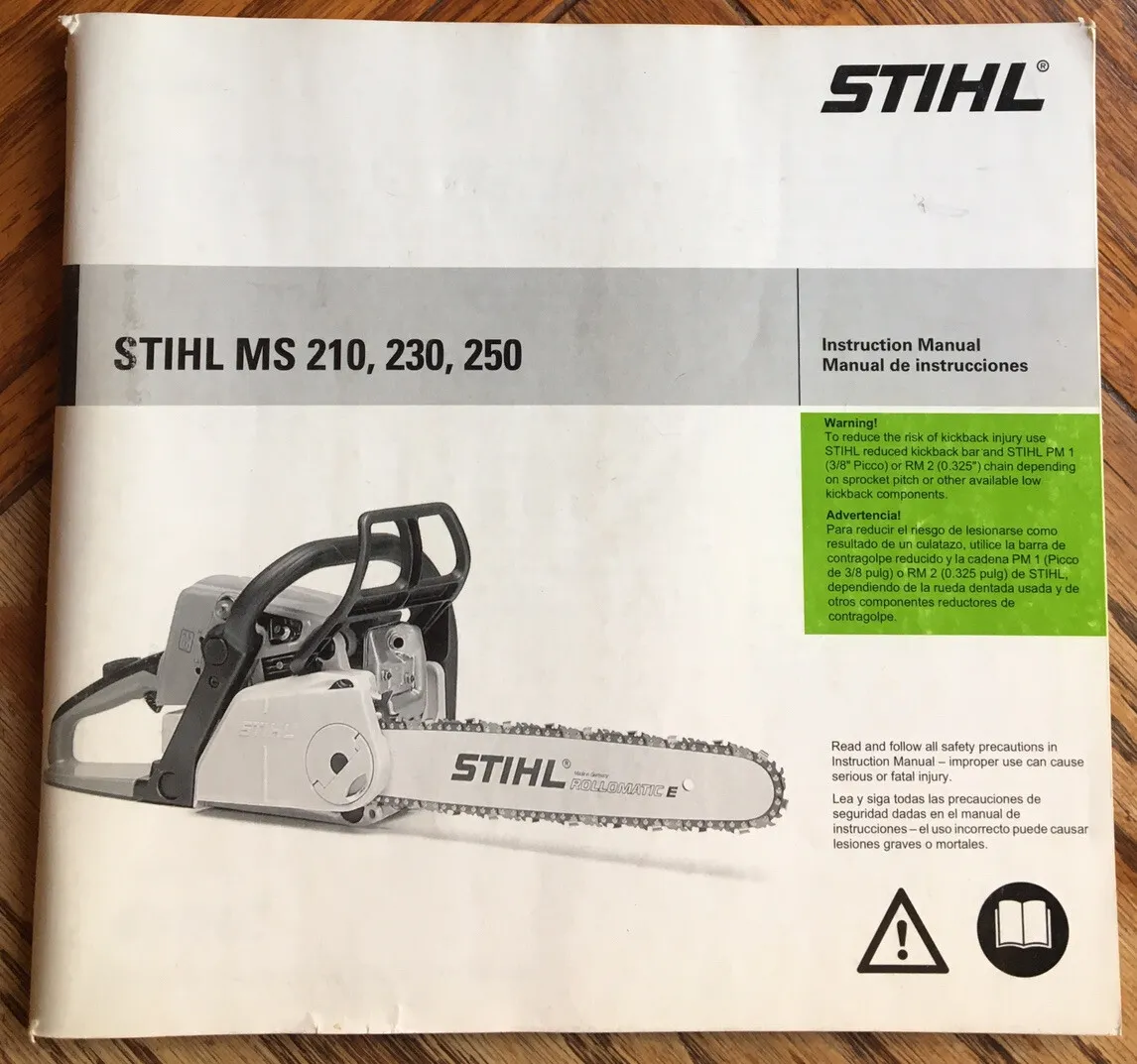 stihl ms 250 instruction manual