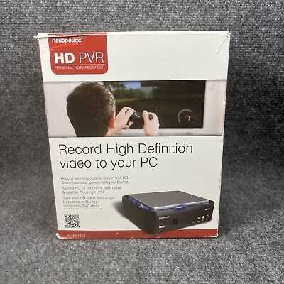 hauppauge hd pvr instruction manual