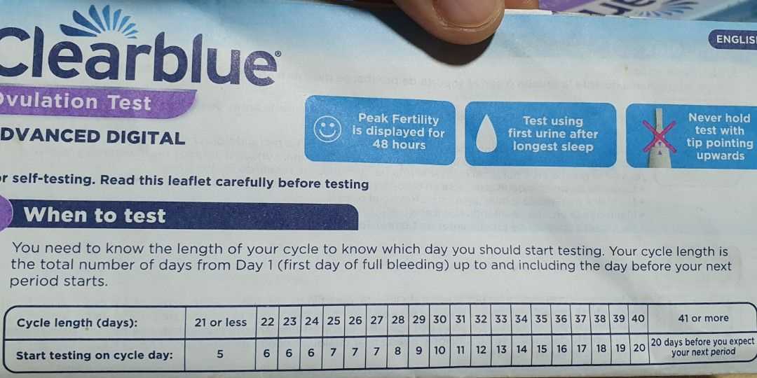 clearblue ovulation instruction manual