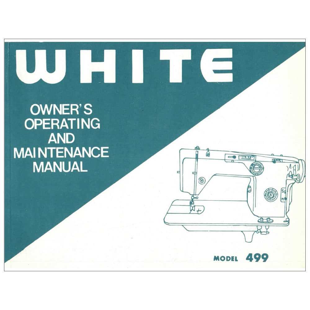 instruction manual for white sewing machine