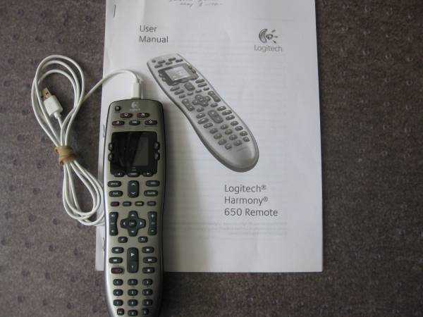 logitech harmony 650 instruction manual