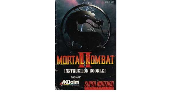 mortal kombat 11 instruction manual