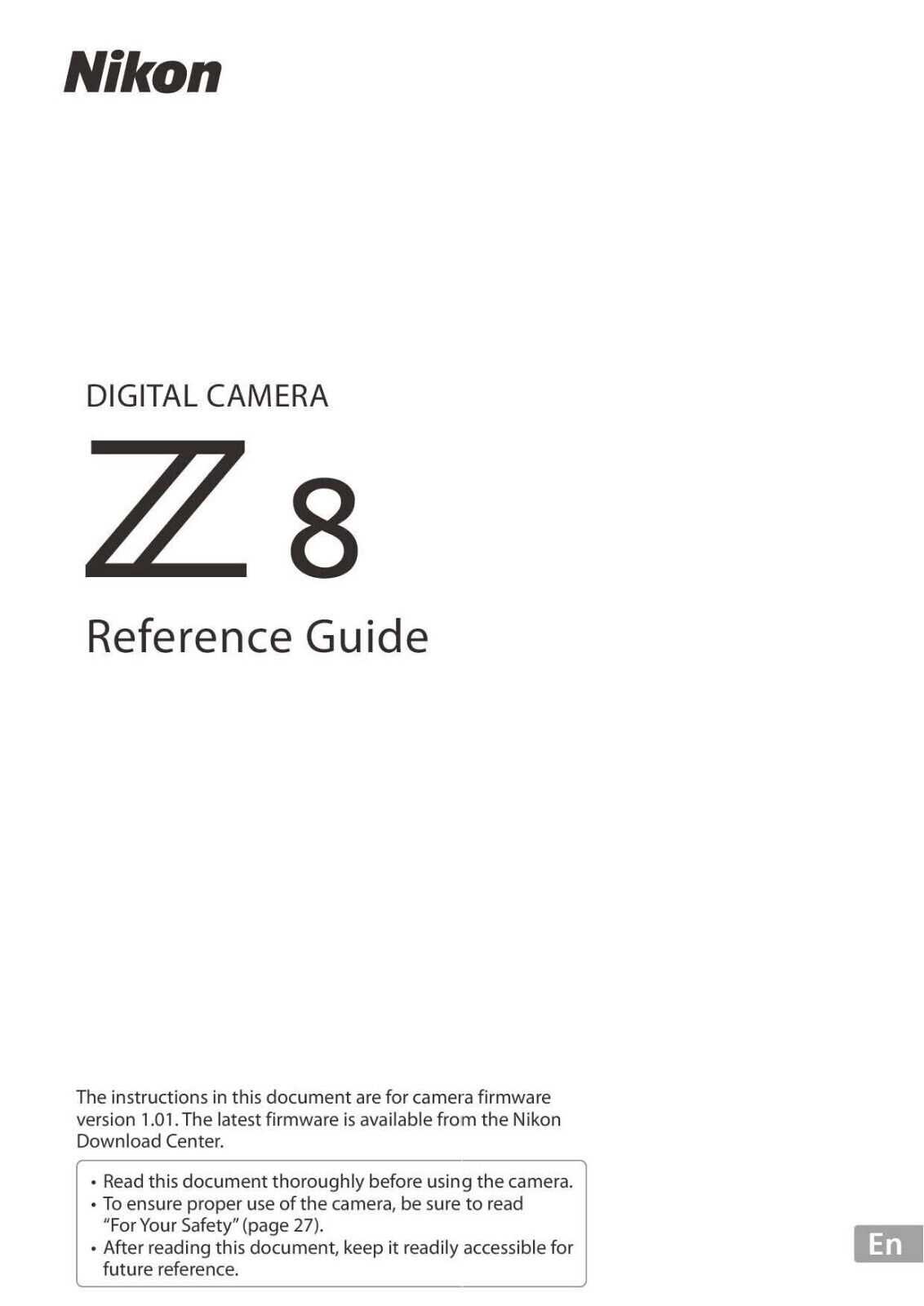 nikon z8 instruction manual