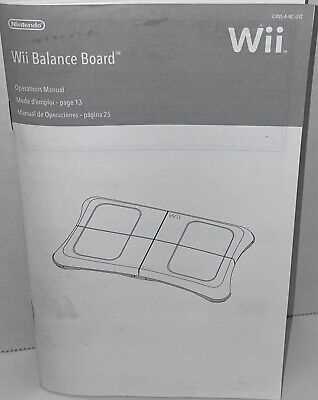 wii balance board instruction manual