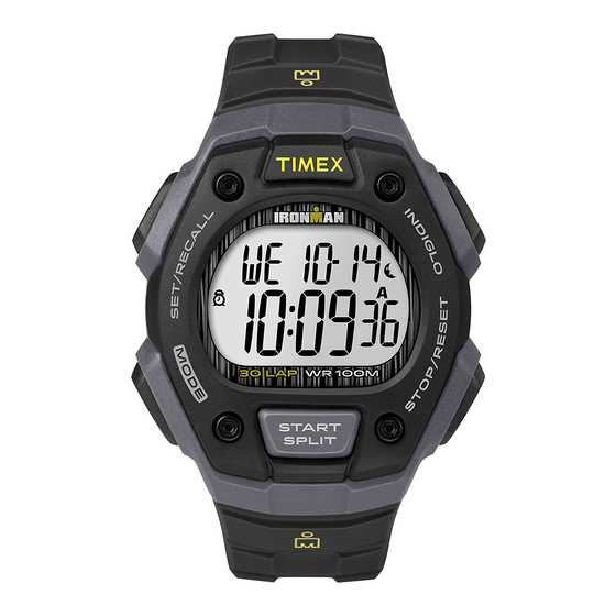 timex ironman instruction manual