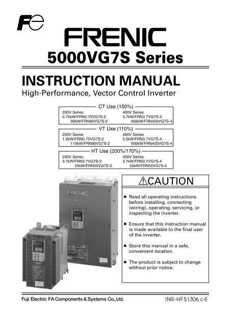 frenic multi instruction manual