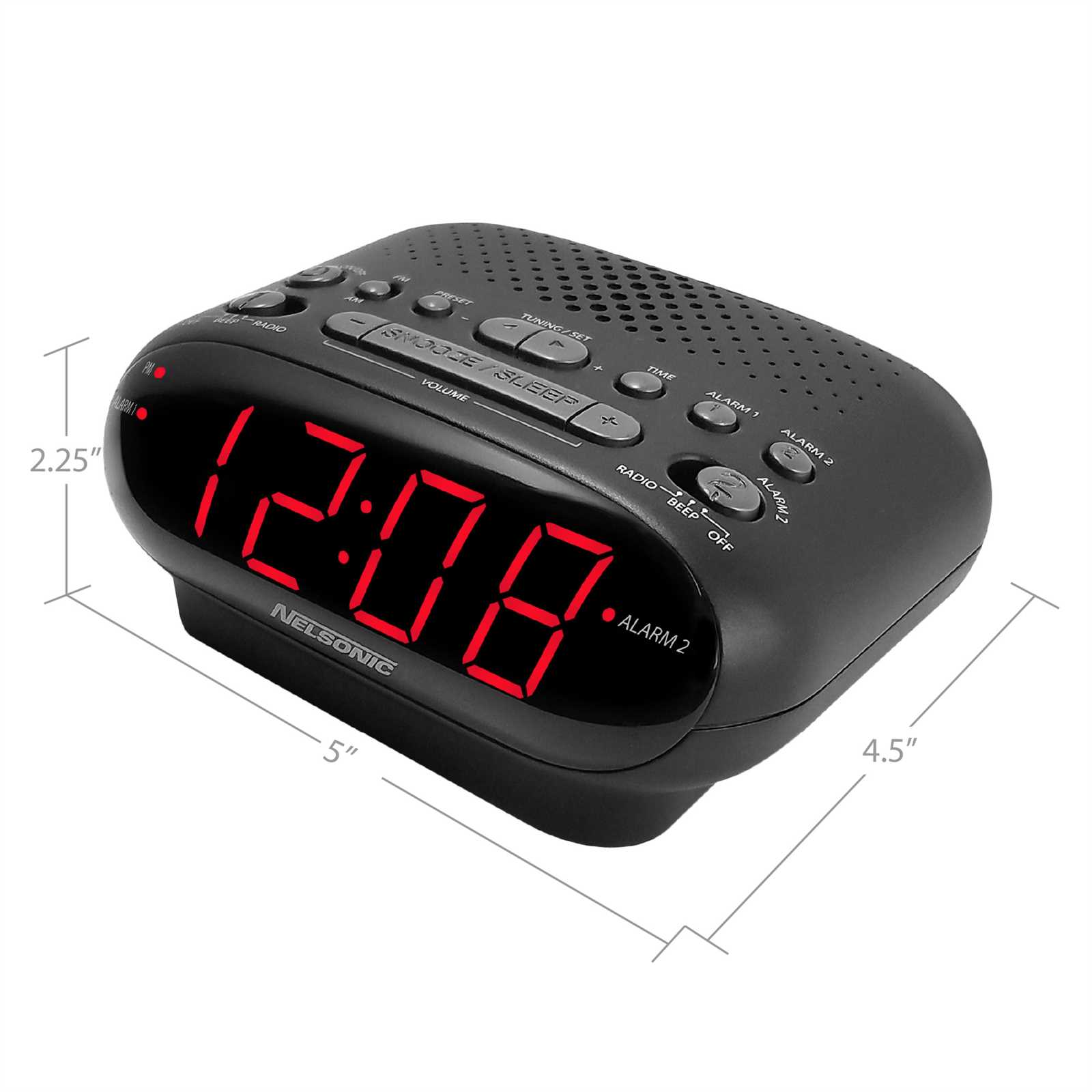 nelsonic alarm clock instruction manual