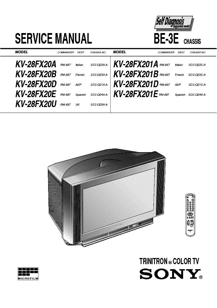 sony trinitron instruction manual