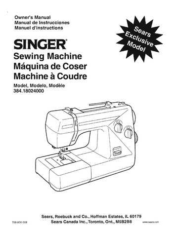 singer 1507 instruction manual