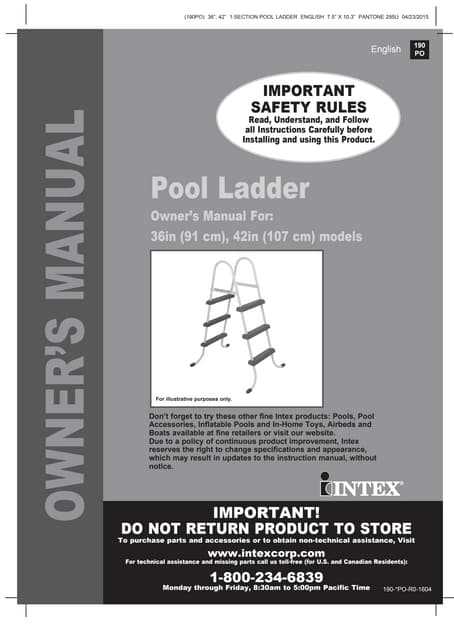 intex pool pump instruction manual