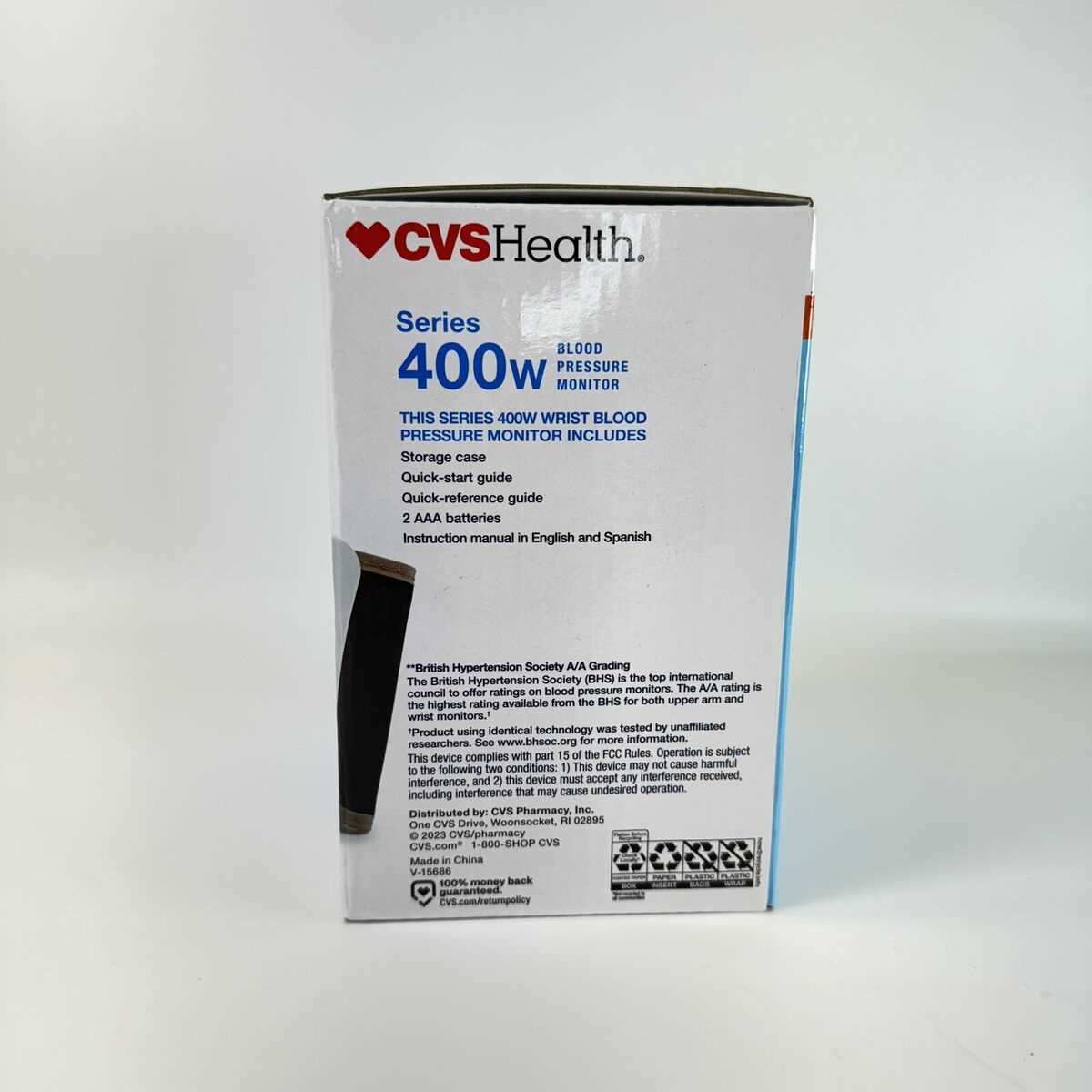 cvs health blood pressure monitor series 400 instruction manual