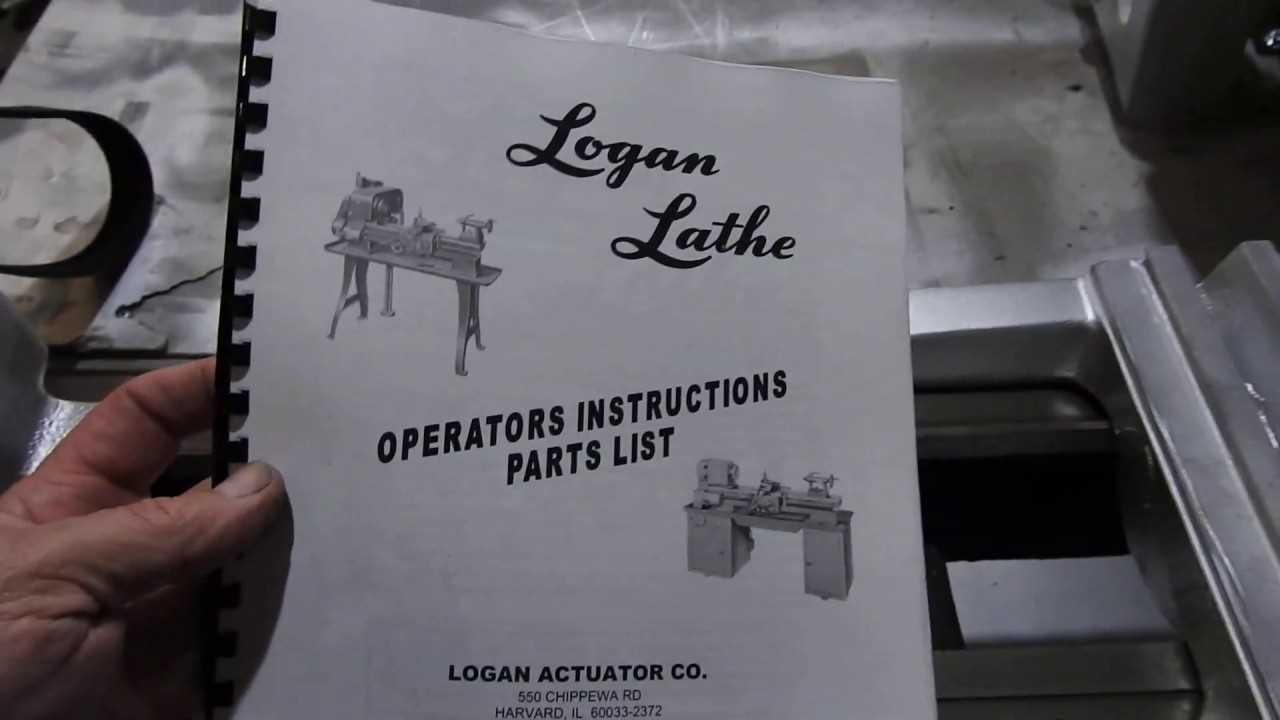 logan 820 lathe instruction manual