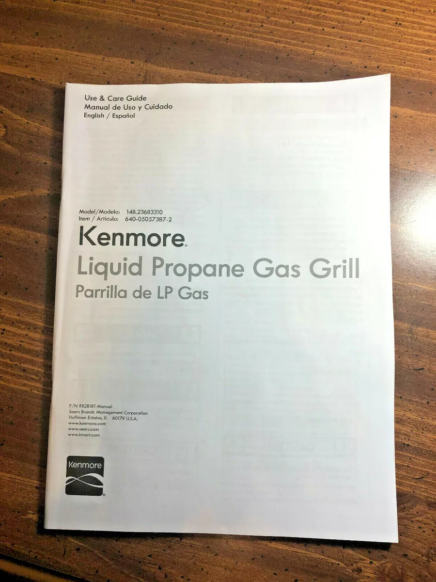 kenmore gas grill instruction manual