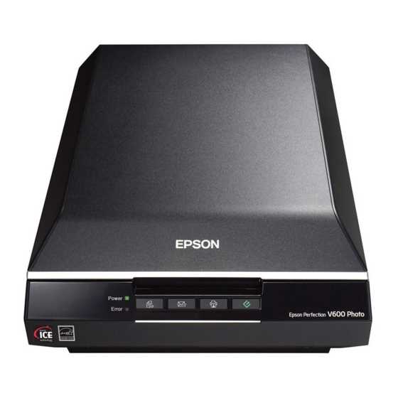 epson perfection v600 instruction manual