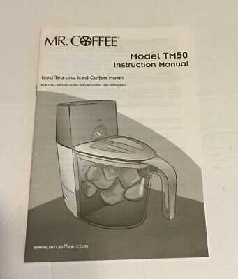 mr coffee maker instruction manual