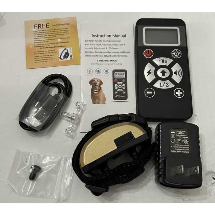 remote pet training collar with lcd display instruction manual