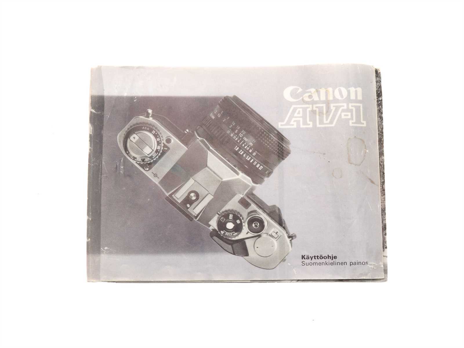 canon av 1 instruction manual