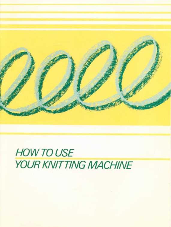 ultimate sweater machine instruction manual