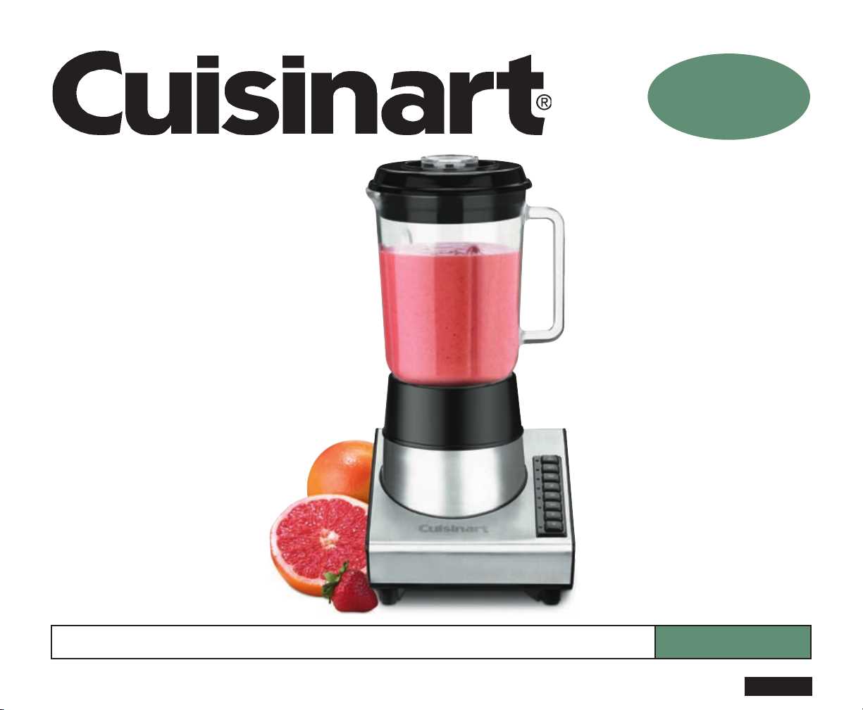 cuisinart blender instruction manual