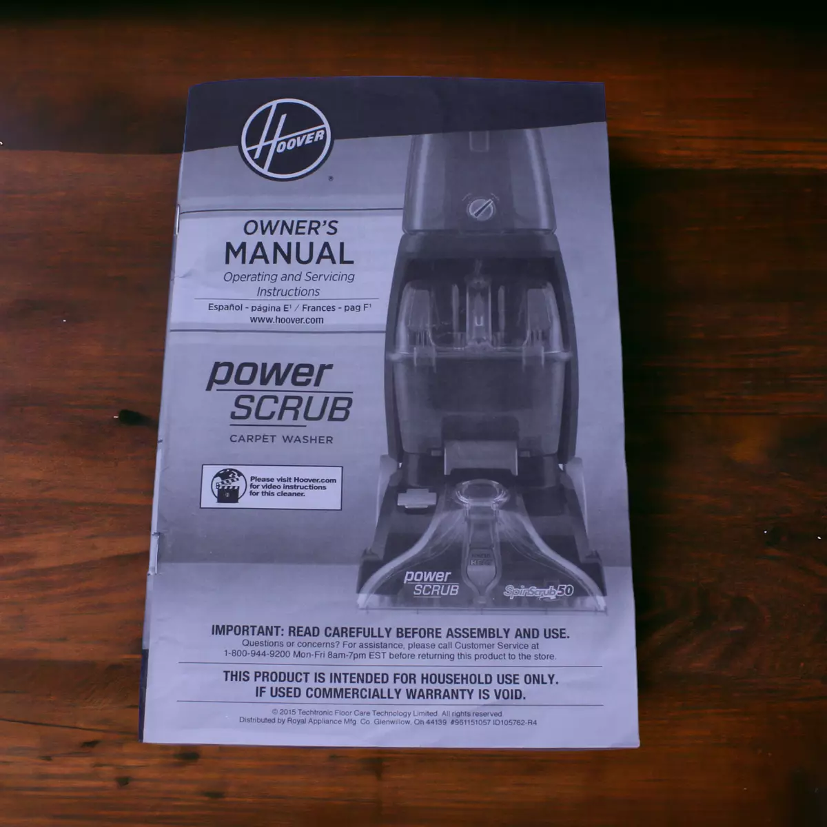 hoover steam cleaner instruction manual