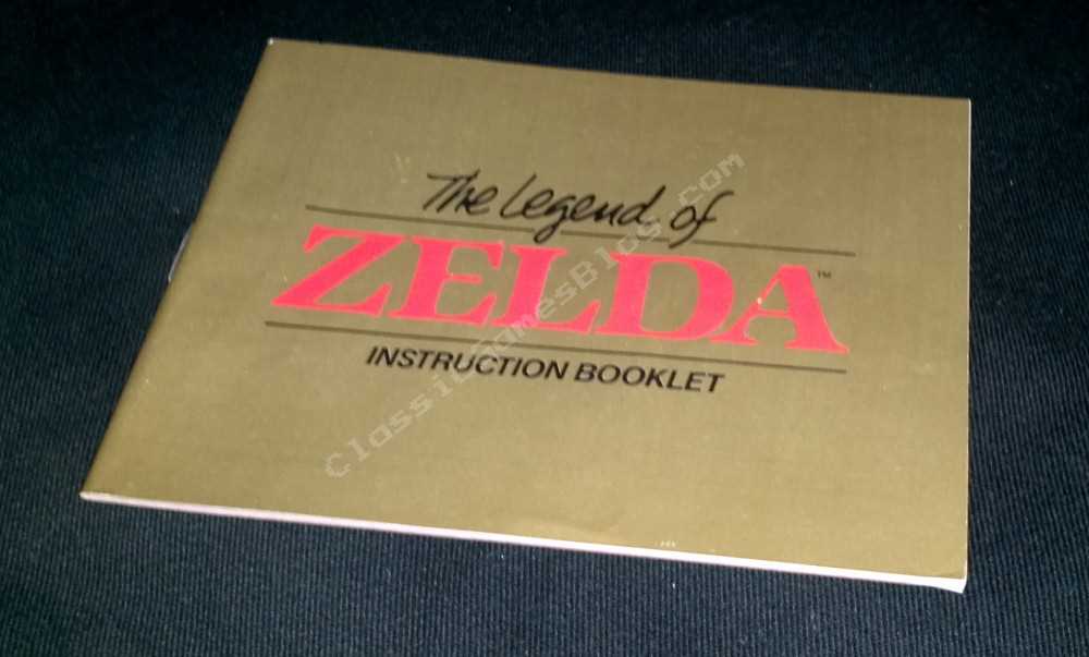 legend of zelda nes instruction manual