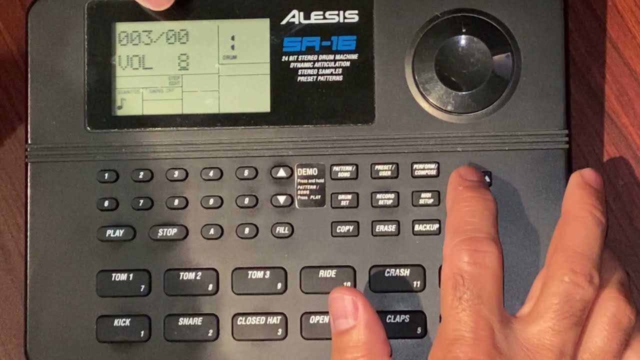 alesis sr 16 instruction manual