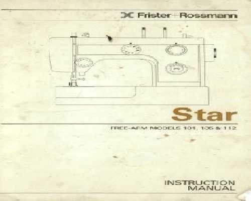 frister rossmann instruction manual