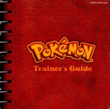 pokemon red and blue instruction manual