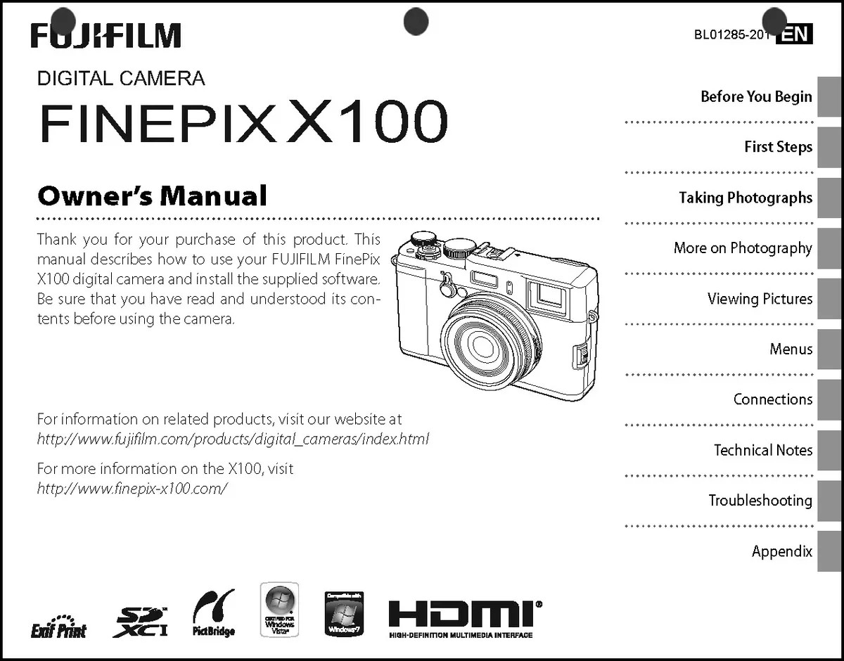 fujifilm x100t instruction manual