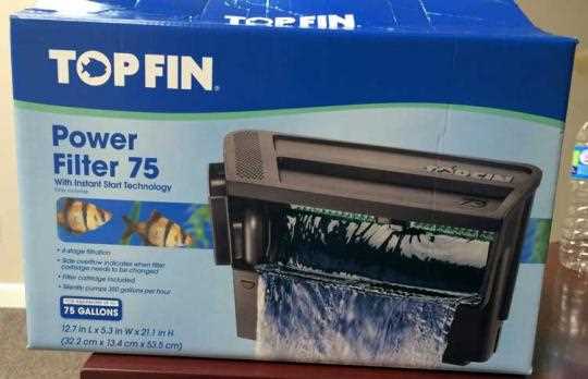 top fin silentstream 40 power filter with cartridge instruction manual