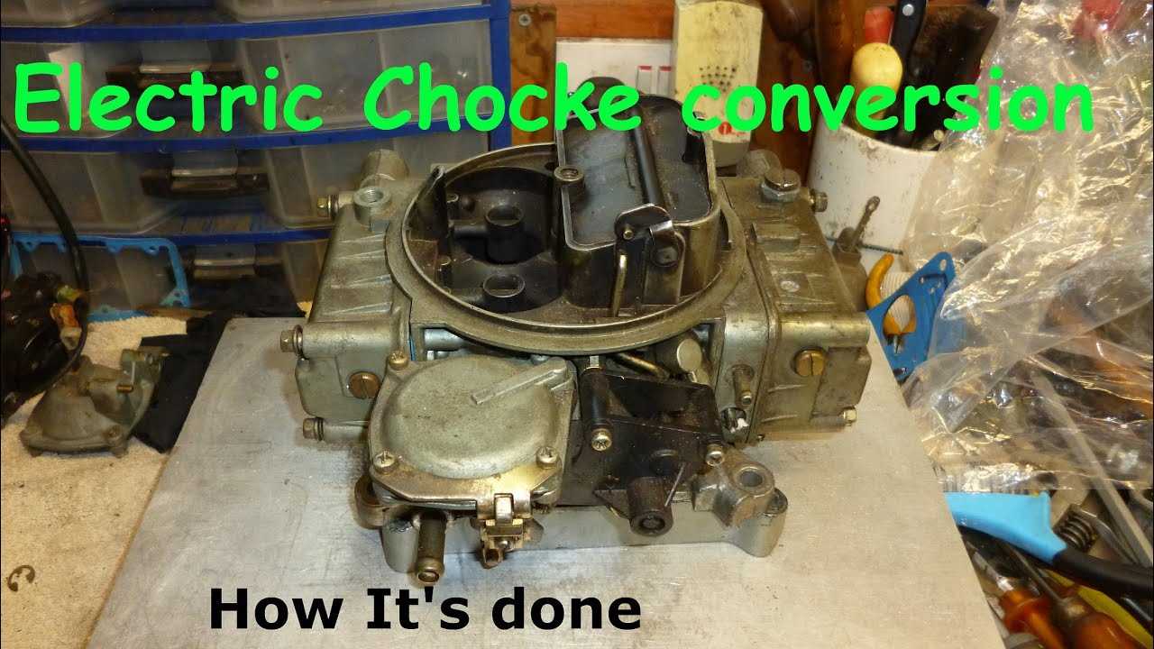 holley manual choke conversion instructions