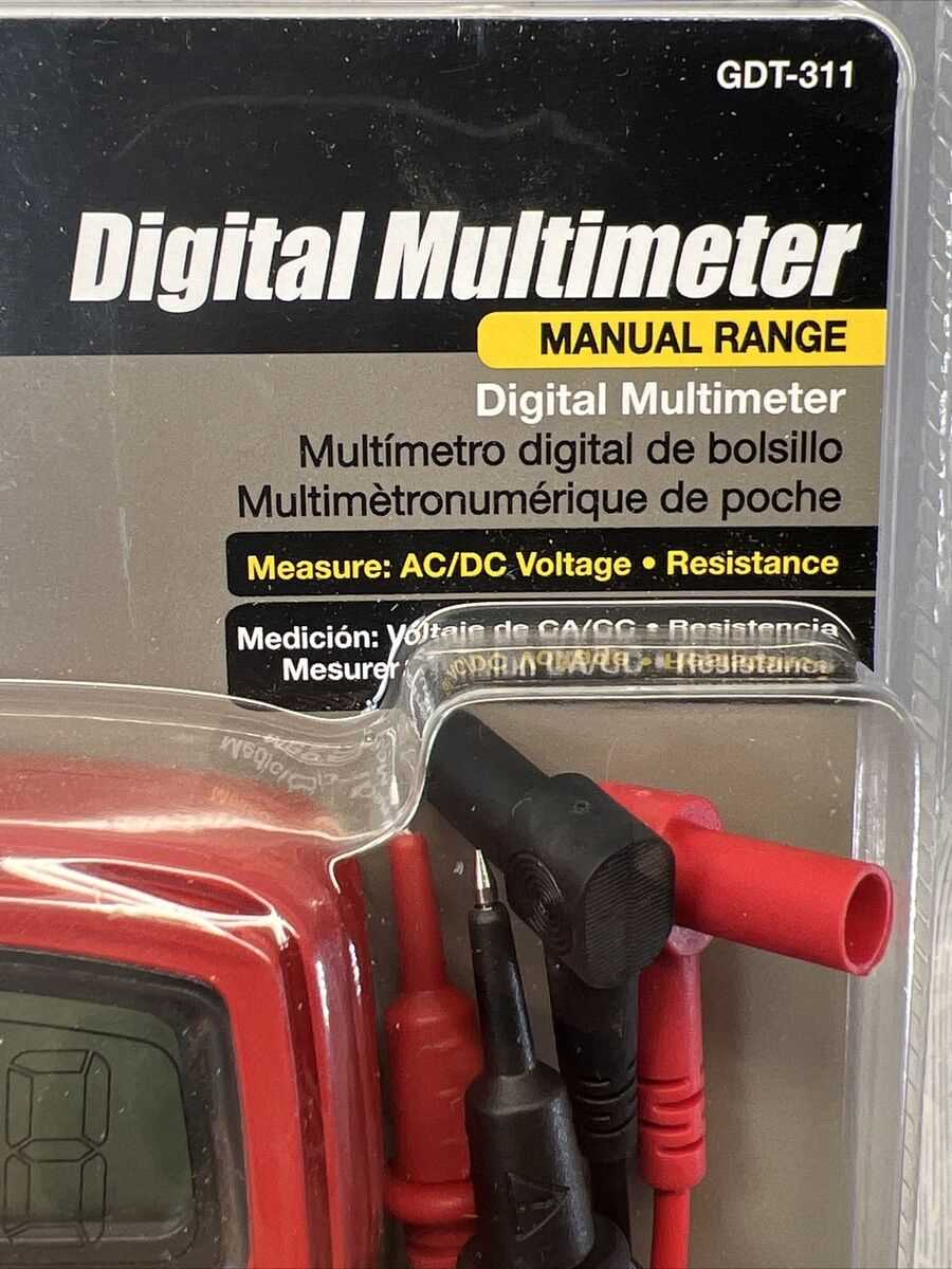 gardner bender digital multimeter gdt 311 instruction manual