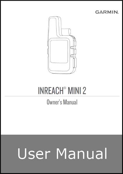 garmin inreach mini instruction manual