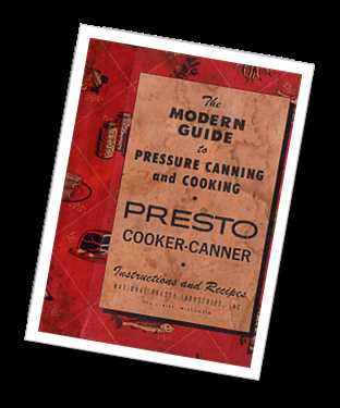 presto cooker canner model 21b instruction manual