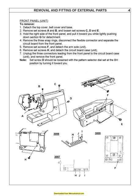 elna 3005 instruction manual