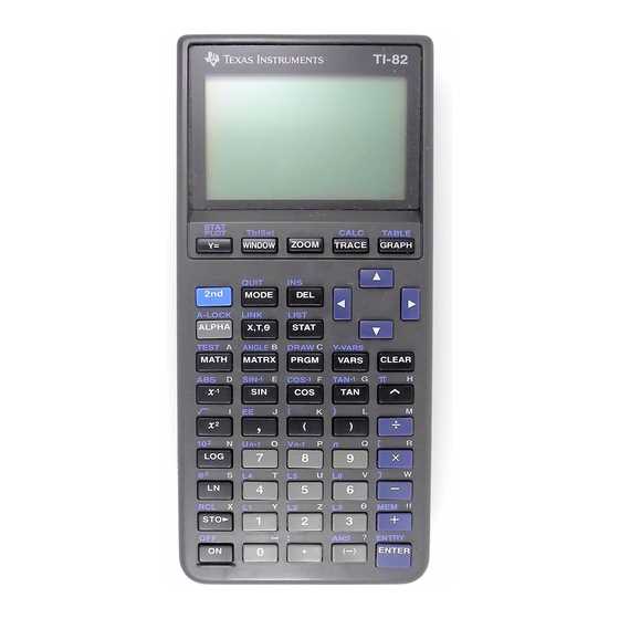 texas instruments ti 82 instruction manual