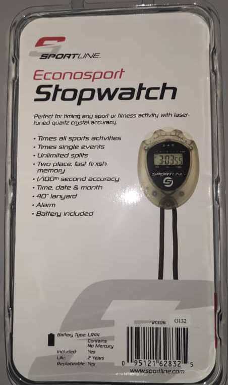 sportline 240 stopwatch instruction manual