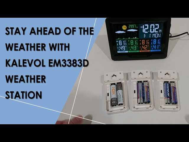 weather channel weather station instruction manual