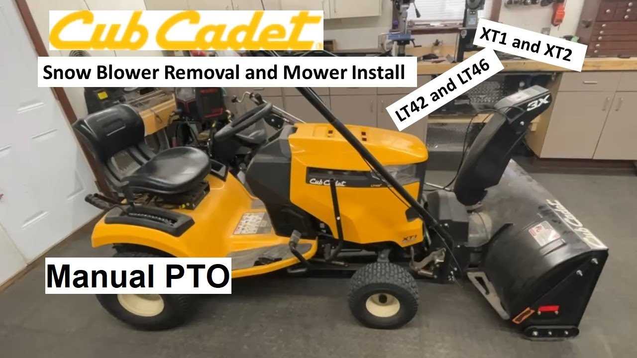 cub cadet snow blower attachment instruction manual