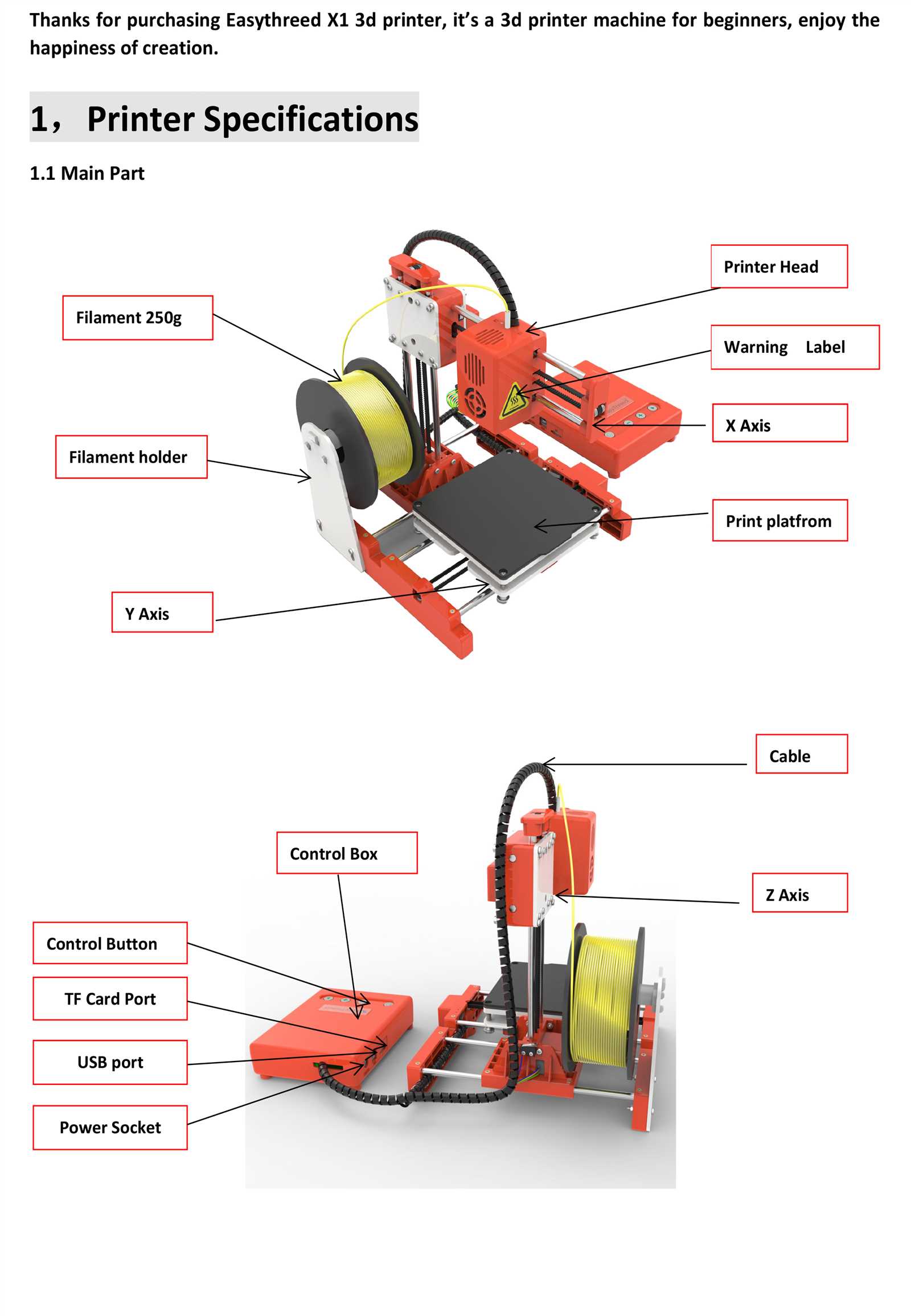 3d printer instruction manual