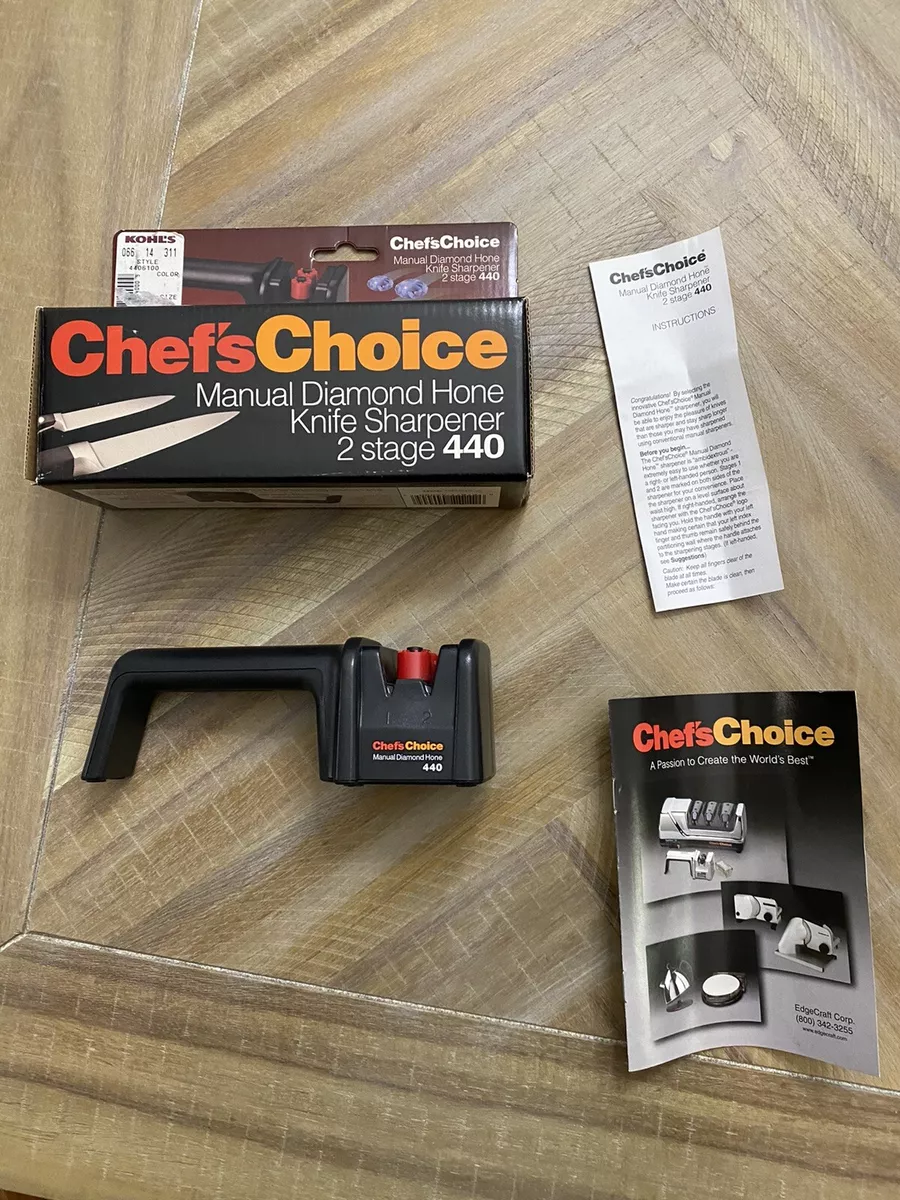 chefs choice knife sharpener instruction manual