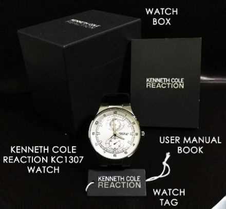 kenneth cole reaction watch instruction manual