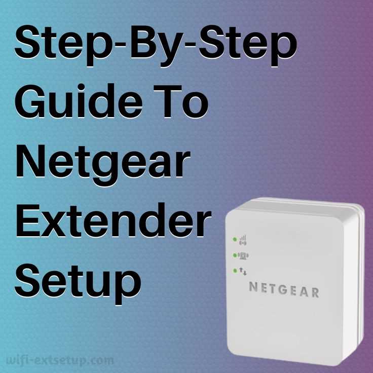 netgear extender instruction manual