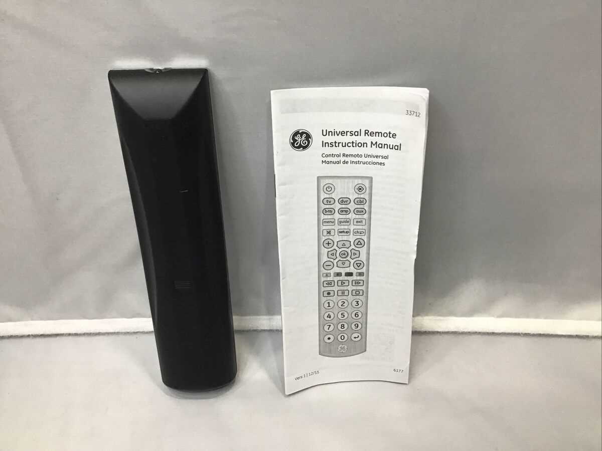 ge universal remote 33712 instruction manual