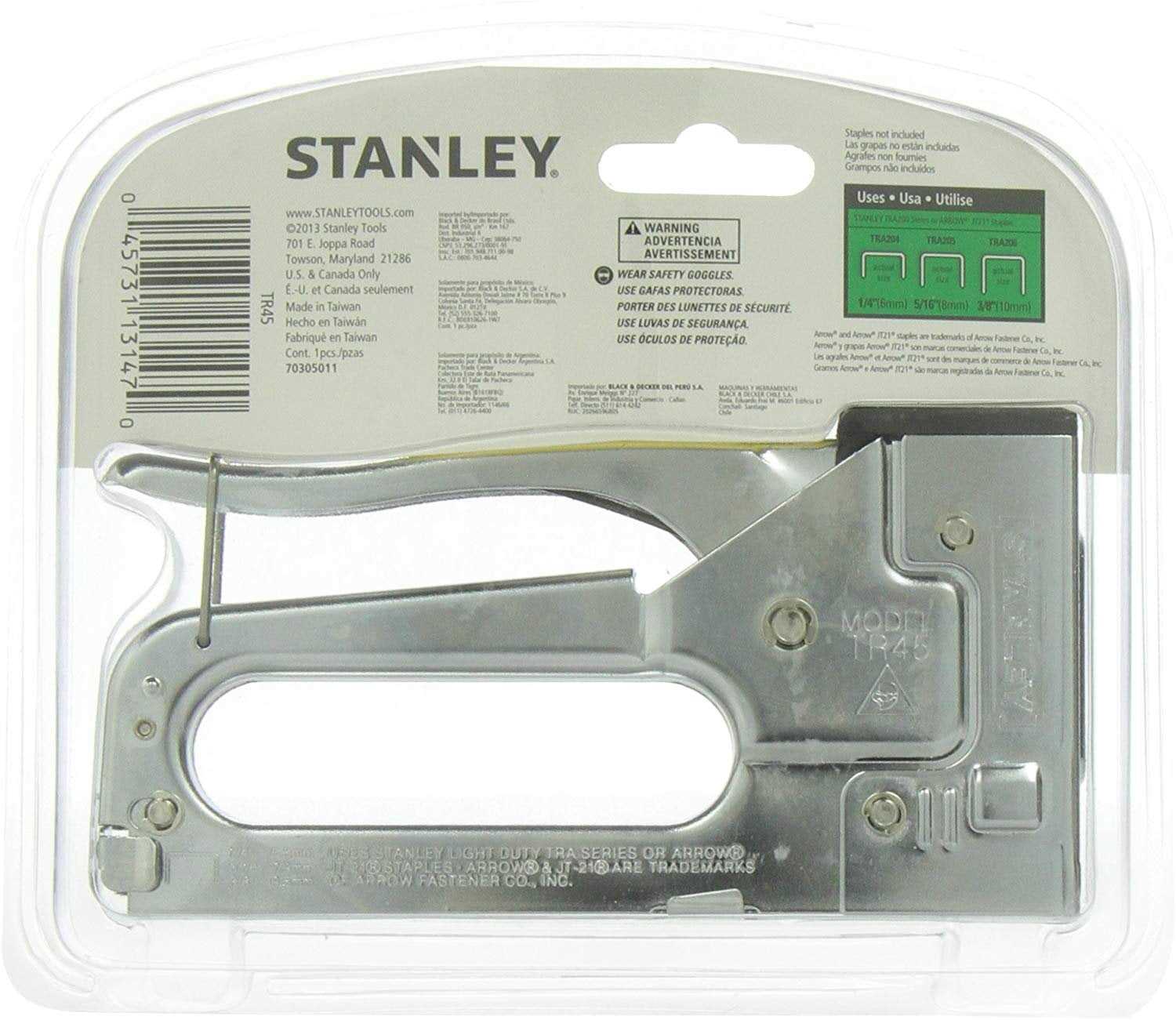 stanley tr250 instruction manual