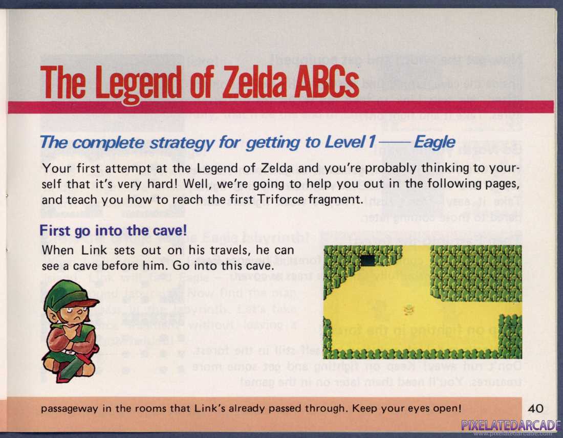 the legend of zelda nes instruction manual