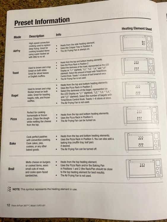 emerald air fryer instruction manual