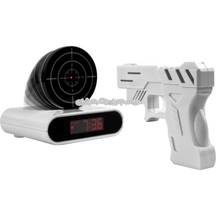 gun alarm clock instruction manual