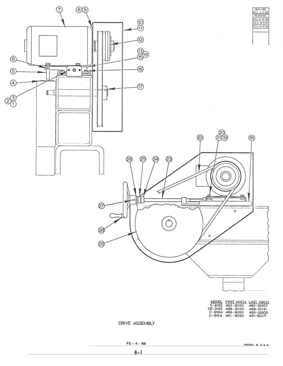 doall c 916m instruction manual