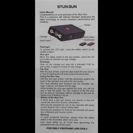 cheetah stun gun instruction manual